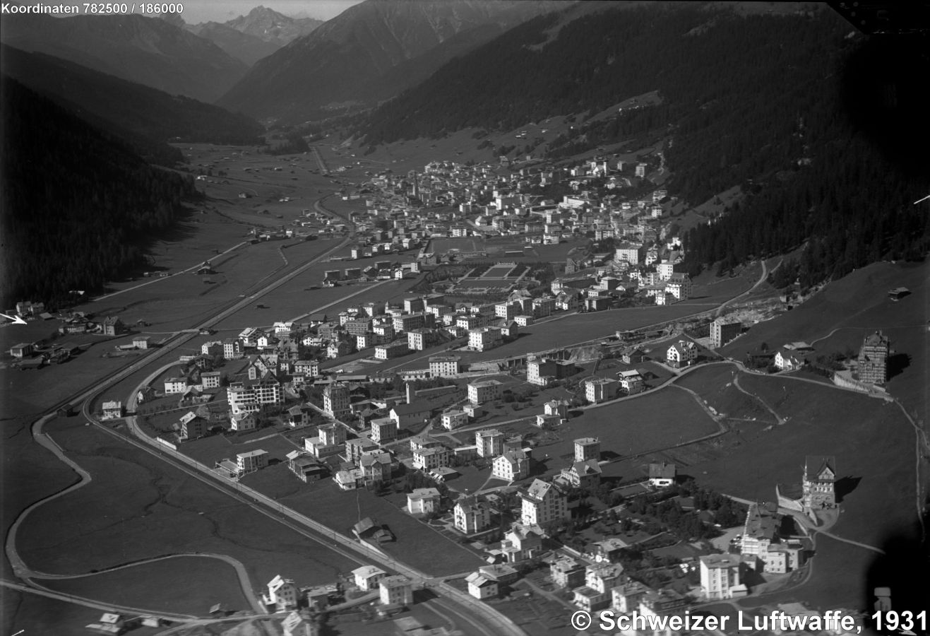 Aufnahme von 1931: Davos-Dorf (2)